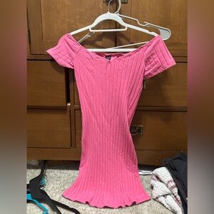 off the shoulder dress